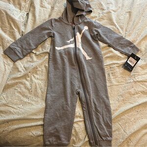 Jordan Kids Grey One Piece Onesie. Brand new with tags. 24 months.